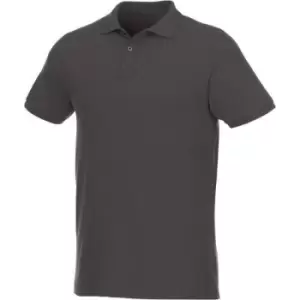 Image of Elevate Mens Beryl Short Sleeve Organic Polo Shirt (S) (Storm Grey)