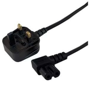 Image of FIG8 R-ANGLE UK MAINS LEAD 1.9M BLK