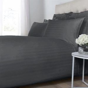 Image of Hotel Collection Woven Stripe Oxford Square Pillowcase Pair - Slate