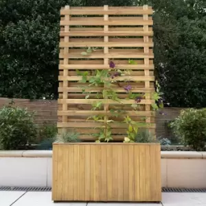 Image of 2a 11 x 1a 3 Forest Wooden Garden Living Wall Planter (0.9m x 0.39m)