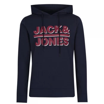 Image of Jack and Jones Logo OTH Hoodie Mens - Sky Captain