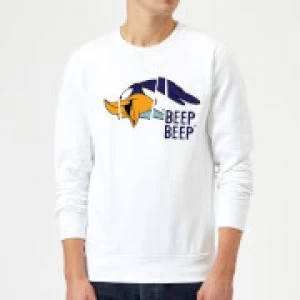 Image of Looney Tunes Road Runner Beep Beep Sweatshirt - White - S