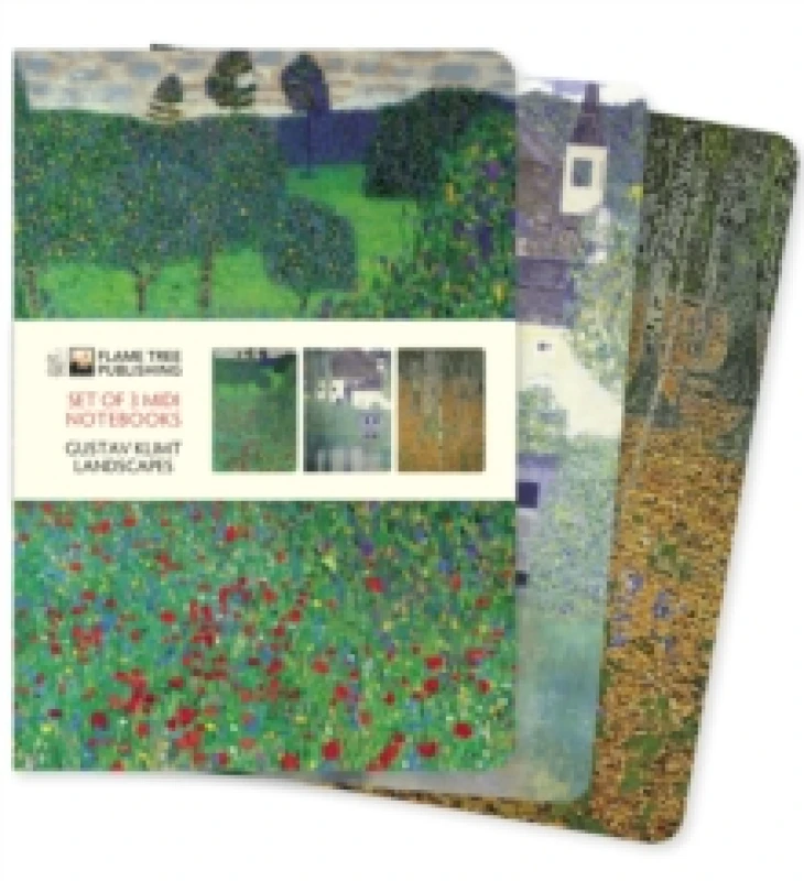 Image of Gustav Klimt: Landscapes Set of 3 Midi Notebooks Notebook / blank book