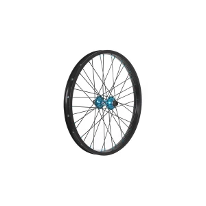 Image of Savage Portal Double Wall Front BMX Wheel Black/Blue