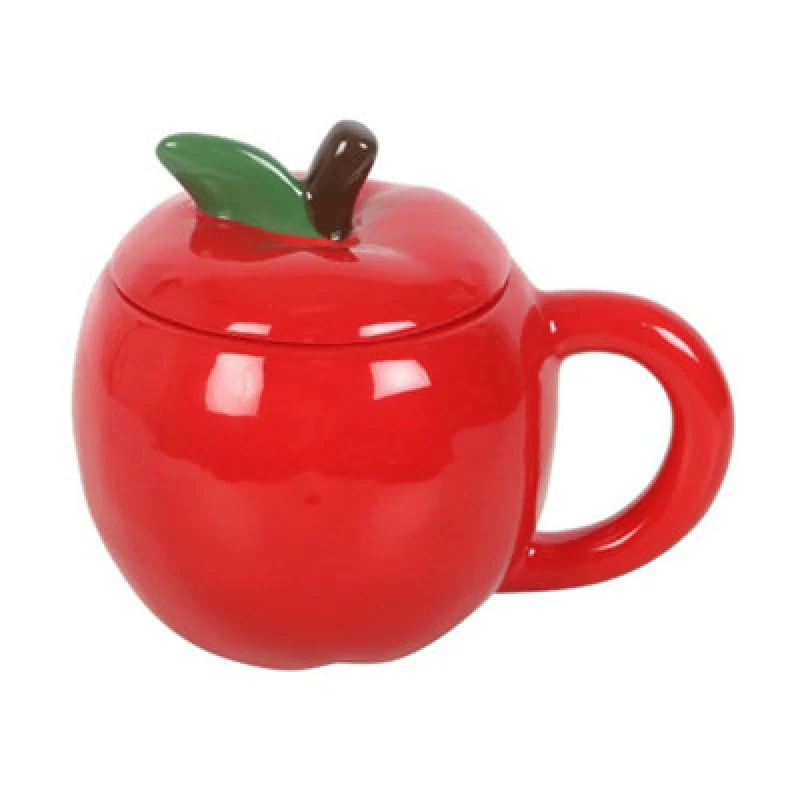 Image of Something Different Something Different Apple Mug in Red Red One Size Unisex 5063750807010