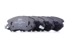 Image of VALEO Brake pad set 301744 Brake pads,Brake pad set, disc brake HYUNDAI,KIA,TUCSON (JM),COUPE (GK),SONATA V (NF),SONATA IV (EF),ELANTRA (XD)