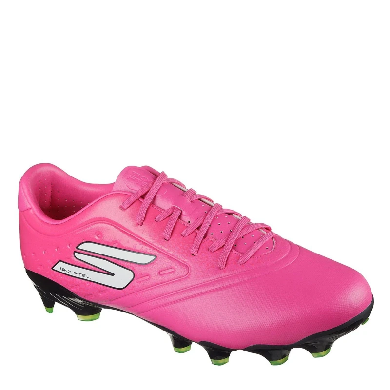 Image of Skechers Razor Adults Academy Firm Ground Football Boots Pink/Black male 10 (45)