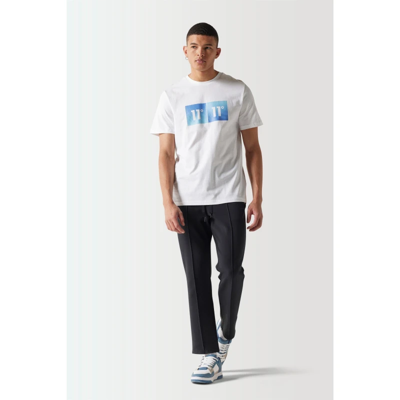 Image of 11 Degrees Gradient Graphic T-Shirt - White White 11D3794-002-L-11D