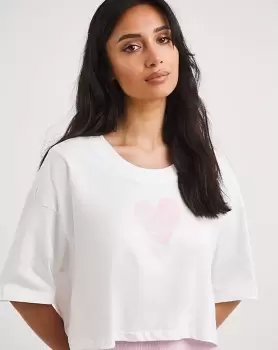 Image of Boux Avenue Self Love Heart PJ Set