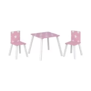 Image of Star Table and Chairs Pink