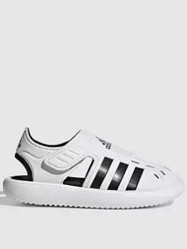 Image of Adidas Kids Water Sandal, White/Black, Size 13