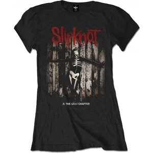 Image of Slipknot - The Gray Chapter Album Womens Small T-Shirt - Black