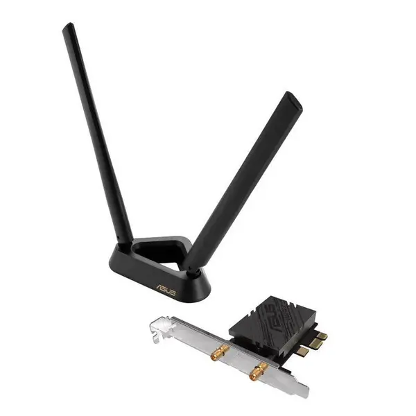 Image of ASUS PCE-BE92BT WiFi 7 PCI-E Adapter with 2 external antennas 90IG08U0-MO0B00