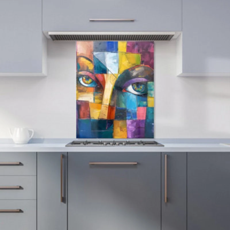 Image of Warren Reed Designer Fragmented Vision: Eyes Of The Soul Kitchen Splashback