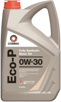 Image of Eco-P Engine oil 0W30 C2 - 5 Litre ECOP5L COMMA