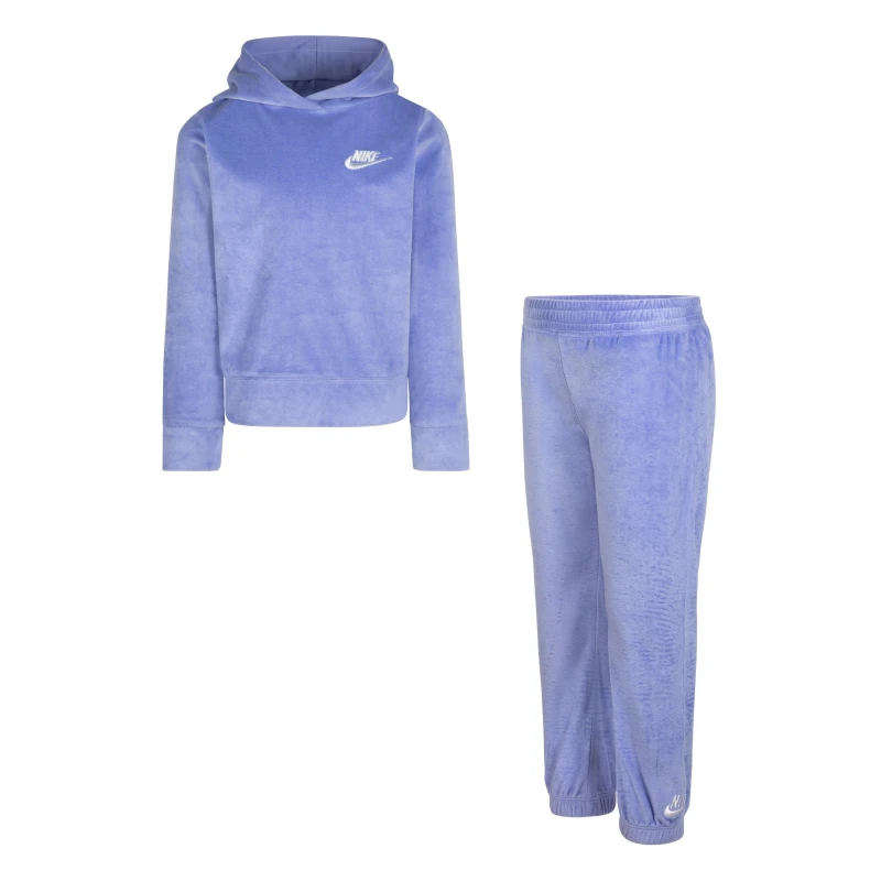 Image of Nike Velour Jog Set Light Thistle female 2-3 Yrs