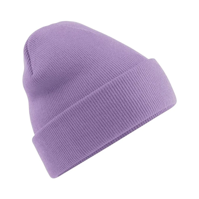 Image of Beechfield Beechfield Men Soft Feel Knitted Winter Hat in Lavender Lavender One Size Male 5057080745906