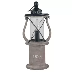 Image of Pacific Lifestyle Gibson Lantern Table Lamp, Grey