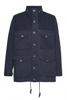 Image of Mens French Connection Kurtz Cotton Mix Jacket Marine
