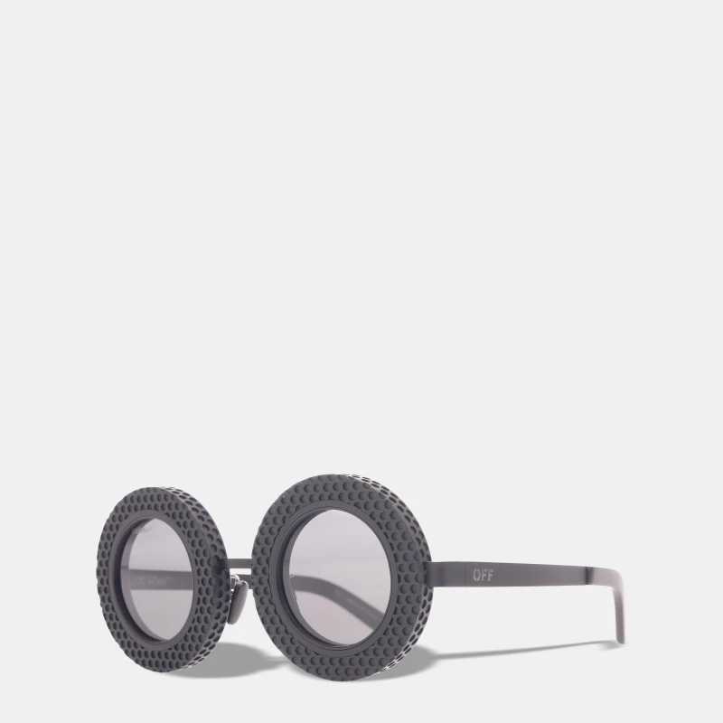 Image of Off White Chicago Sun Square Sunglasses Black Dark Grey unisex One Size