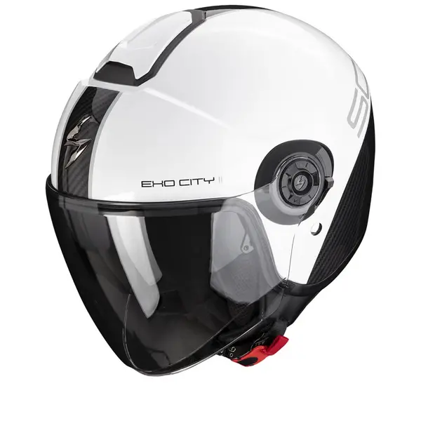 Image of Scorpion Exo-City II Carbo White-Black Jet Helmet XL