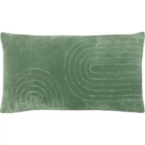 Image of Mangata Soft Velvet Cushion 30x60cm Eucalyptus - Eucalyptus - Furn.