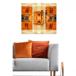 Image of MDF795164683 Multicolor Decorative MDF Painting (3 Pieces)