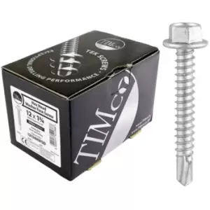 Image of Timco Self Drilling Hex Head Roofing Screws for Light Section Steel (Silver) - 4.2 x 19mm (1000 Pack Box)