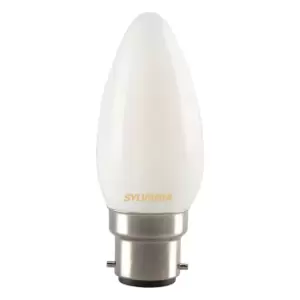 Image of Sylvania B22 4W 400Lm Candle LED Filament Light Bulb