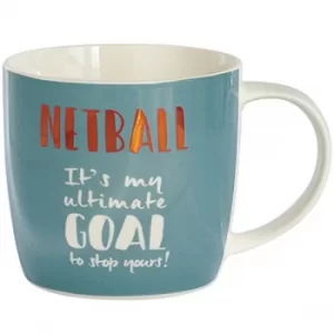 Image of Arora Ultimate Gift for Girls 8707 Netball Mug in a Box, Ceramic