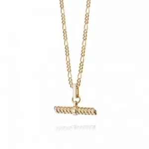 Image of Treasures Rope T Bar 18ct Gold Plated Necklace TN01_GP