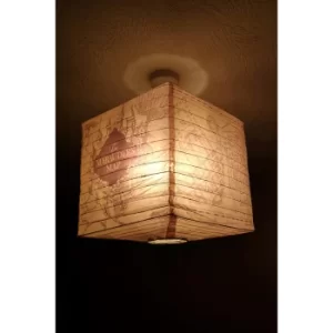 Image of Harry Potter Marauder's Map Cube Easy Fit Paper Light Shade