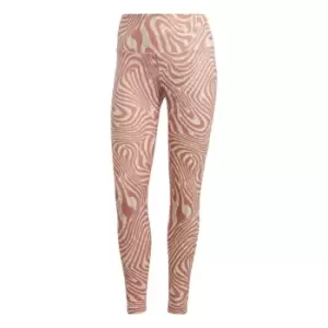 Image of adidas Yoga Essentials Printed 7/8 Leggings Womens - Clay Strata / Wonder Taupe