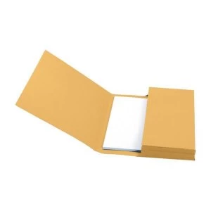 Image of 5 Star Document Wallet Full Flap Foolscap 285gms Yellow Pack of 50