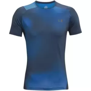 Image of Under Armour Heatgear Rush 2.0 T Shirt Mens - Blue