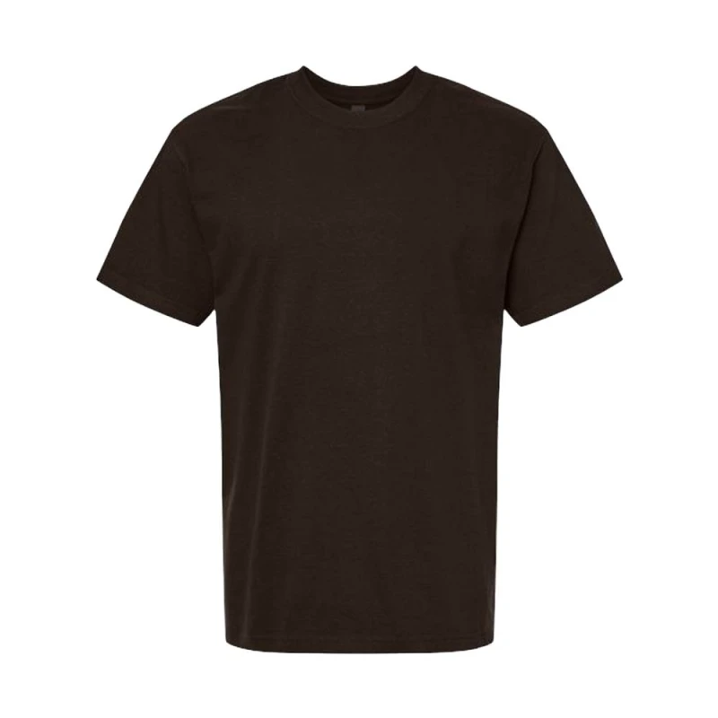 Image of Gildan Mens Hammer Maxweight T-Shirt in Chocolate Size: Small Chocolate Male S