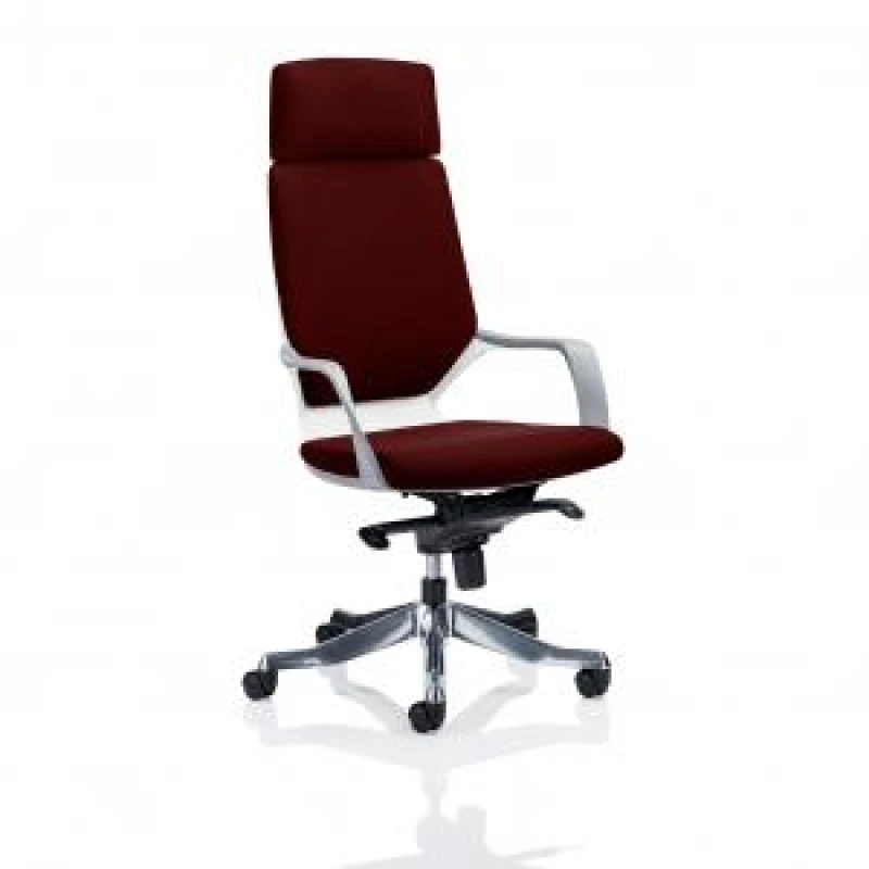 Image of Xenon Executive White Shell High Back With Headrest Fully Bespoke DYNKCUP1183