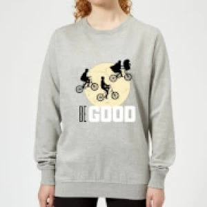 Image of ET Be Good Moon Womens Sweatshirt - Grey - M
