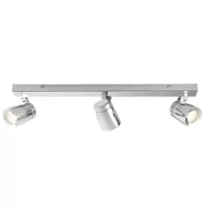 Image of Bathroom Spot Light IP44 - Chrome Plate & Clear Glass - 3 x 35W GU10 reflector