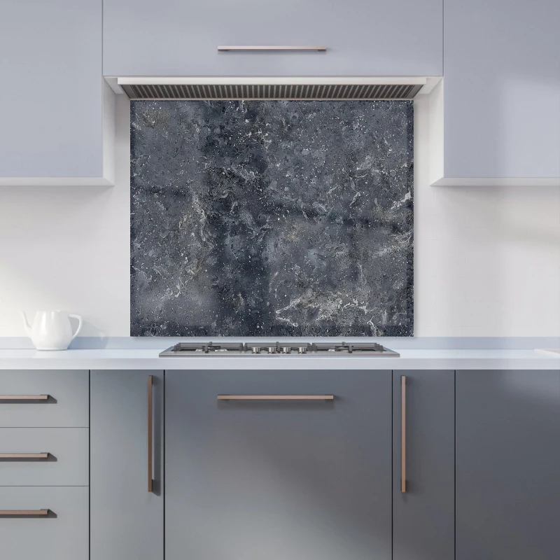 Image of Warren Reed - Designer Luxury Slate Grey Quartz Effect Kitchen Splashback Size: 600mm x 750mm Grey Unisex 600mm x 750mm