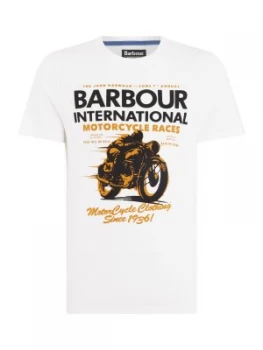 Image of Mens Barbour Dyno T Shirt White