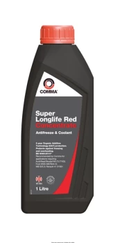 Image of Super Longlife Antifreeze & Coolant - Concentrated - 1 Litre SLA1L COMMA
