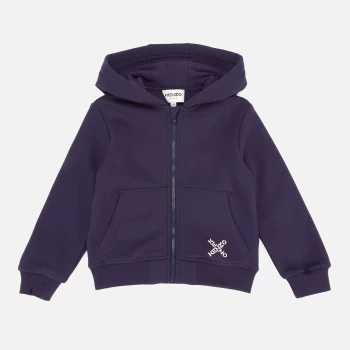 Image of KENZO Baby Boy Zip Through Hoody - Electric Blue - 18-24 months