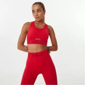 Image of Everlast Branded Cut Out Sports Bra - Red