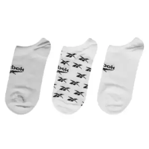 Image of Reebok Invisible Socks 3 Pack - White