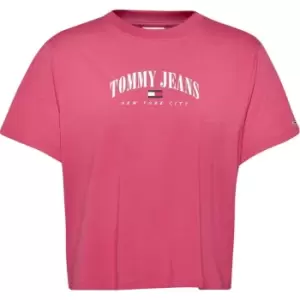Image of Tommy Jeans Tjw Crv Bby Essential Logo 2 Ss - Pink