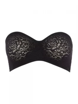 Image of Wacoal Halo Lace Strapless Bra Black