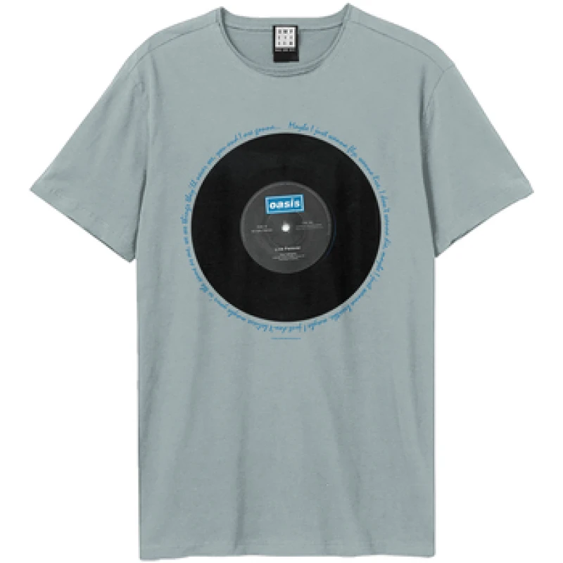 Image of Oasis Oasis Men Live Forever T-Shirt in Pale Blue Size: X-Small Pale Blue XS Male 5063652564233