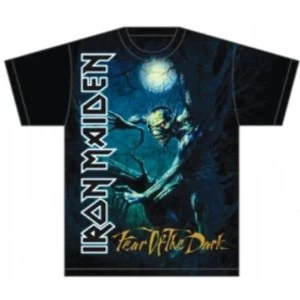 Image of Iron Maiden Fear of the Dark Tree Sprite Mens T Shirt: Sm