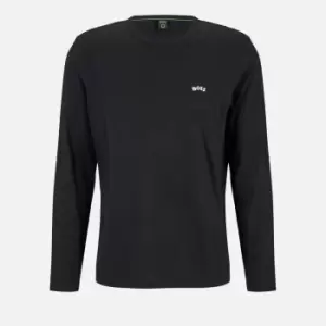 Image of BOSS Green Mens Togn Curved T-Shirt - Black - L